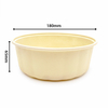 Double Layer Round Shape Biodegradable Cornstarch Takeaway Food Box