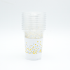 Standard Dia 98mm 16oz Custom Logo Disposable Plastic PET Drinking Cups