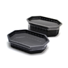 125ml 4oz clear disposable deli container with lid for salad fruit packaging
