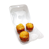 4 Pieces Fruit Bakery Packaging Disposable Plastic Clamshell Food Box