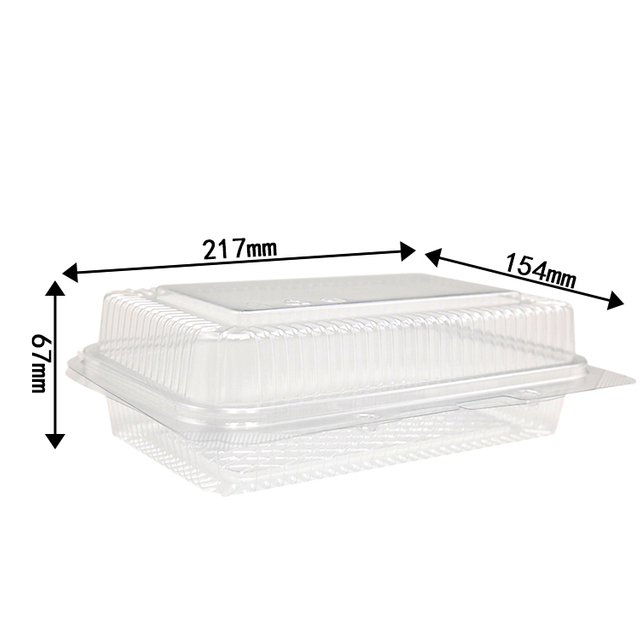 Big Size Takeaway Food Packaging Disposable Plastic Clamshell Bakery Box