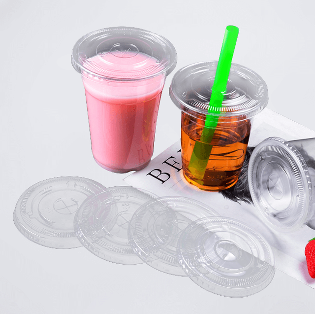 90mm 98mm 107mm Standard Dia Disposable Plastic Lids Series For Drinking Cups