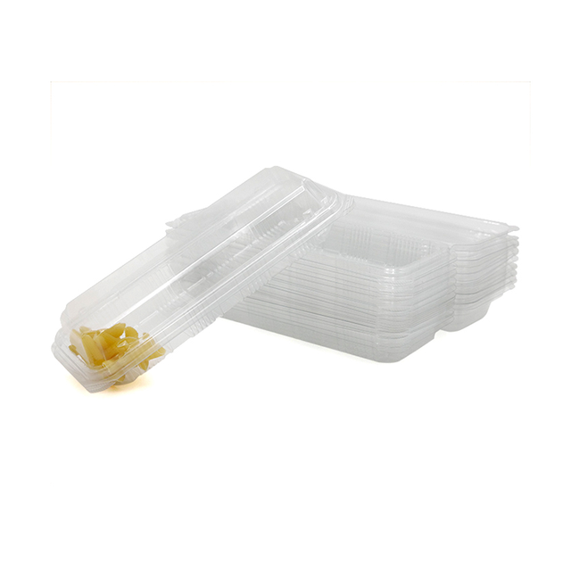 Transparent disposable sushi container for clamshell Bakery Packaging 