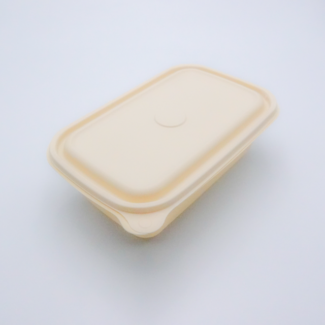 1000ml Rectangle Deli Packaging Biodegradable Cornstarch Takeaway Box