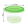 8oz/16OZ Microwavable Translucent Plastic Deli Container and Lid Combo Pack