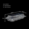 Transparent disposable sushi container for clamshell Bakery Packaging 