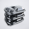  Microwaveable 3 compartment food container for take out food 
