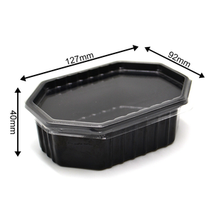 125ml 4oz clear disposable deli container with lid for salad fruit packaging
