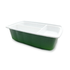 Rectangle Double Layer Contaner 1000ml Disposable Plastic Takeaway Food Box