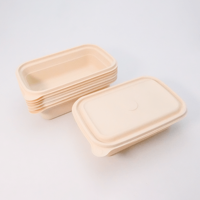 500ml Takeaway Container Cornstarch Biodegradable Food Packaging Box