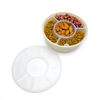 Double Layer Round Shape Biodegradable Cornstarch Takeaway Food Box