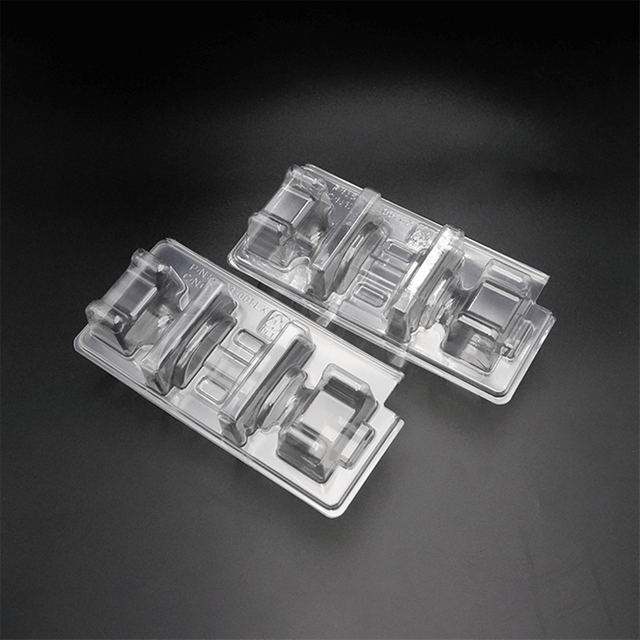 Customized Clear PVC Electronic Plastic Lock Clamshell Packaging Blister