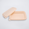 1000ml Rectangle Deli Packaging Biodegradable Cornstarch Takeaway Box