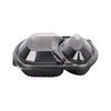  Microwaveable 3 compartment food container for take out food 