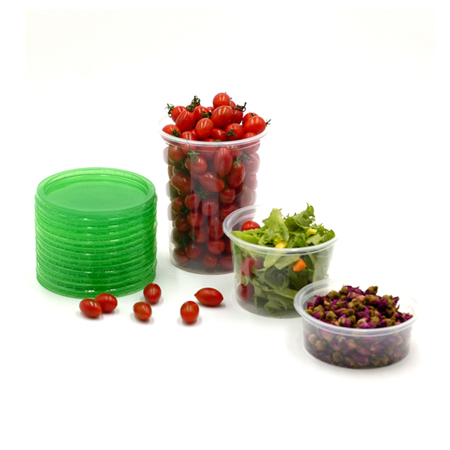 Fruit Salad Packaging 32oz Disposable Plastic Cup With Lid