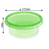 8oz/16OZ Microwavable Translucent Plastic Deli Container and Lid Combo Pack