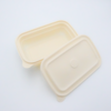 1000ml Rectangle Deli Packaging Biodegradable Cornstarch Takeaway Box
