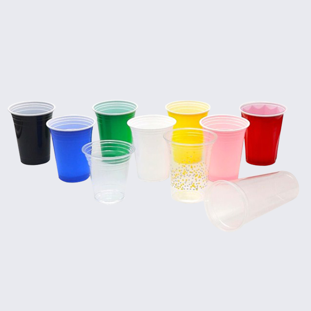 16oz Colorful Disposable Plastic PP cups for cold drink and hot drink