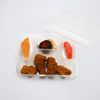 Transparent 4 Compartments Disposable Plastic Lunch Food Takeaway Container