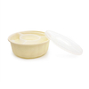 Double Layer Round Shape Biodegradable Cornstarch Takeaway Food Box