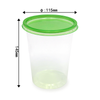 Fruit Salad Packaging 32oz Disposable Plastic Cup With Lid