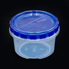 Twist cap Deli Containers Clear Bottom With blueTop Screw on Lids Twist Top Food Storage Freezer Containers