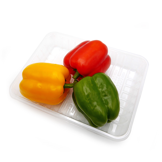 Customized disposable supermarket PP food tray for vegetable fruit fresh meat frozen food tray 