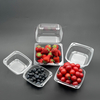 Transparent Disposable Food Packaging Square Plastic Clamshell PET Fruit box