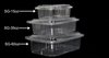 Transparent Disposable Food Packaging for Vegestable Rectangle Plastic Clamshell PET Fruit box