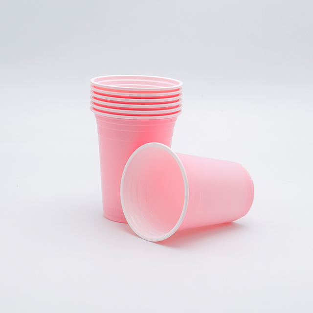 16oz Colorful Disposable Plastic PP cups for cold drink and hot drink