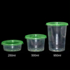 32OZ/16OZ/8OZ Fruit Salad Packaging Disposable PP container With Lid