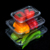 Transparent Disposable Food Packaging for Vegestable Rectangle Plastic Clamshell PET Fruit box