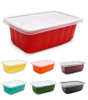1300ml double layers tray Microwavable TakeOut Containers for lunch and meals