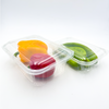 Transparent Disposable Food Packaging Square Plastic Clamshell PET Fruit box